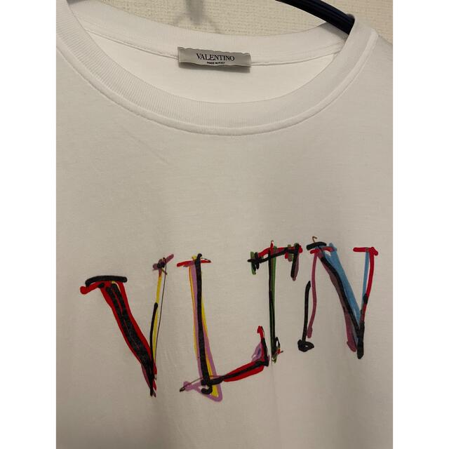 valentino VLTN マルチカラーロゴ　Tシャツ　ホワイト　s