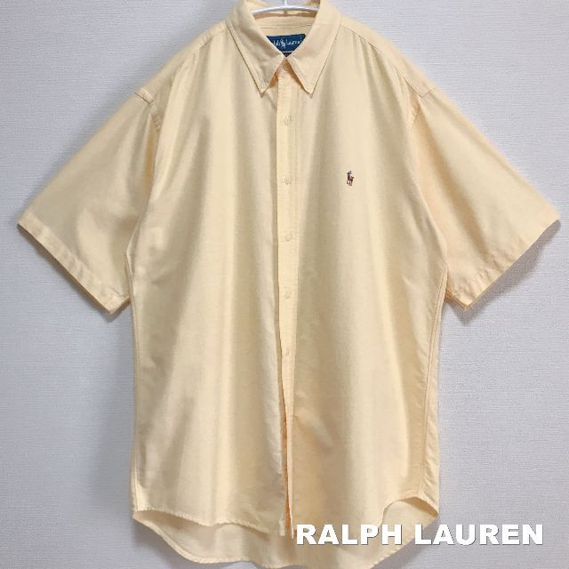 Ralph Lauren(ラルフローレン)の【RALPH LAUREN】90' ラルフローレン 刺繍ロゴ ビックシャツ メンズのトップス(シャツ)の商品写真