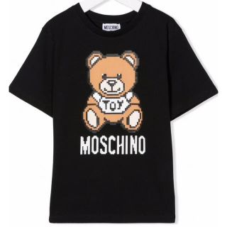 モスキーノ(MOSCHINO)の【新作】モスキーノ　ピクセルベアTシャツ　ブラック　12(Tシャツ(半袖/袖なし))