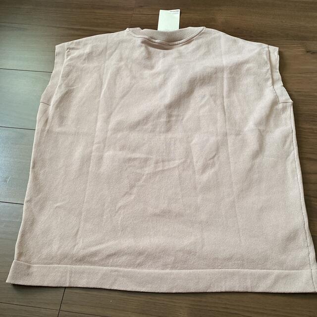 MUJI (無印良品)(ムジルシリョウヒン)のスリーブレス　ニットTシャツ　無印 レディースのトップス(ニット/セーター)の商品写真