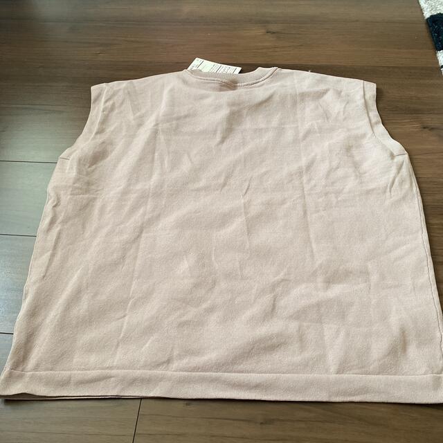 MUJI (無印良品)(ムジルシリョウヒン)の無印良品　スリーブレスニットTシャツ　XLサイズ レディースのトップス(ニット/セーター)の商品写真