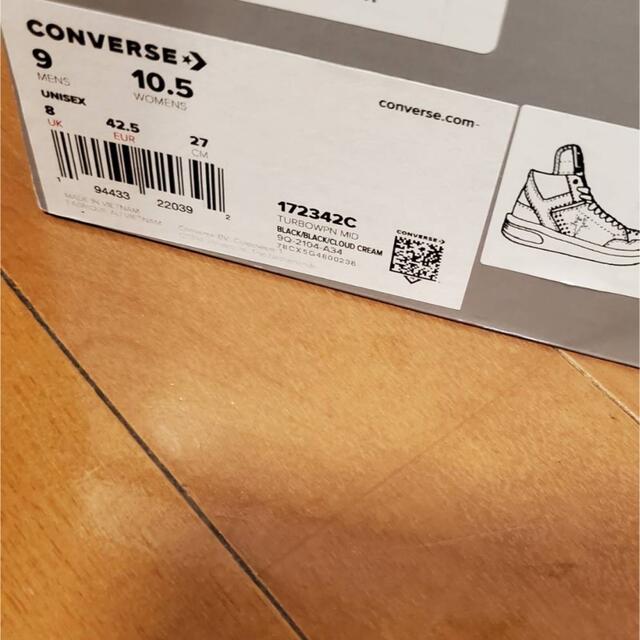 Rick Owens(リックオウエンス)のrick owens converse TURBOWPN black 27 メンズの靴/シューズ(スニーカー)の商品写真