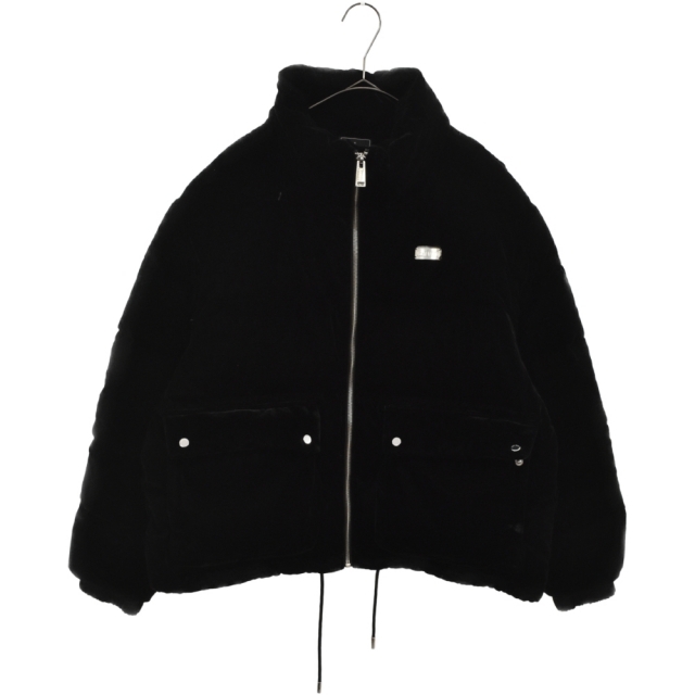 585センチ身幅TEAM WANG チームワン VELVET DOWN JACKET ベルベット ダウンジャケット アウター TW-1FW20DJ-1 ブラック