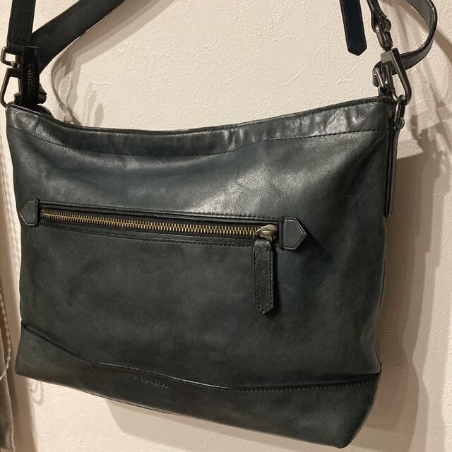 COACH(コーチ)の【美品】COACH コーチ 2way ショルダーバッグ 本革 71400 深緑 メンズのバッグ(ショルダーバッグ)の商品写真