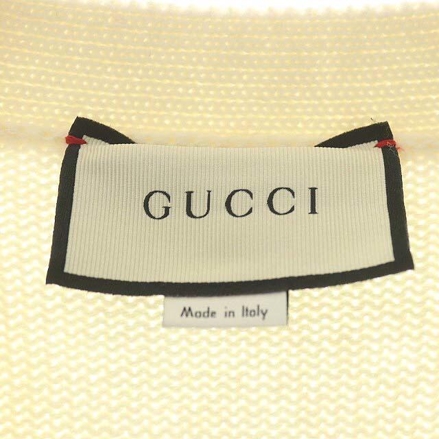Gucci(グッチ)のグッチ GUCCI ロングカーディガン ニット エレファント ロゴ刺繍 Vネック レディースのトップス(カーディガン)の商品写真