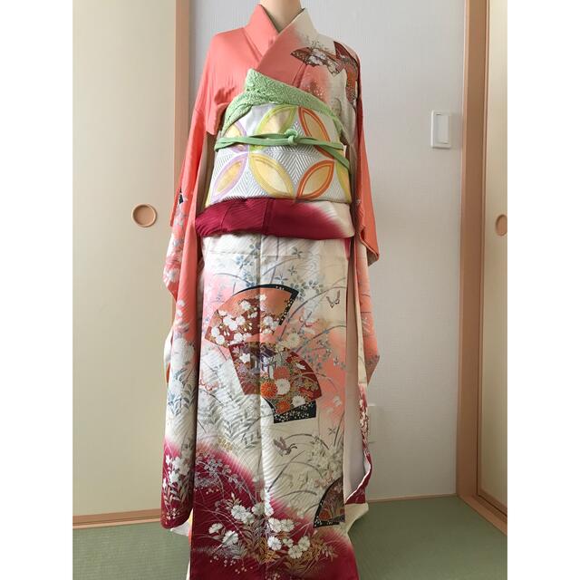 激安/新作 5点セット 3717 辻が花 振袖 単品 青色 辻が花