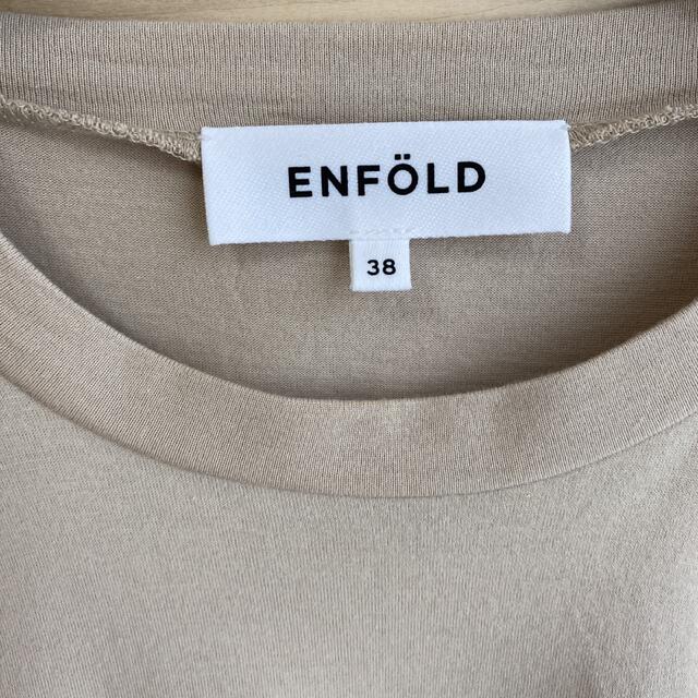 ENFOLD(エンフォルド)のENFOLDエンフォルド　アシンメトリーTシャツ レディースのトップス(Tシャツ(半袖/袖なし))の商品写真