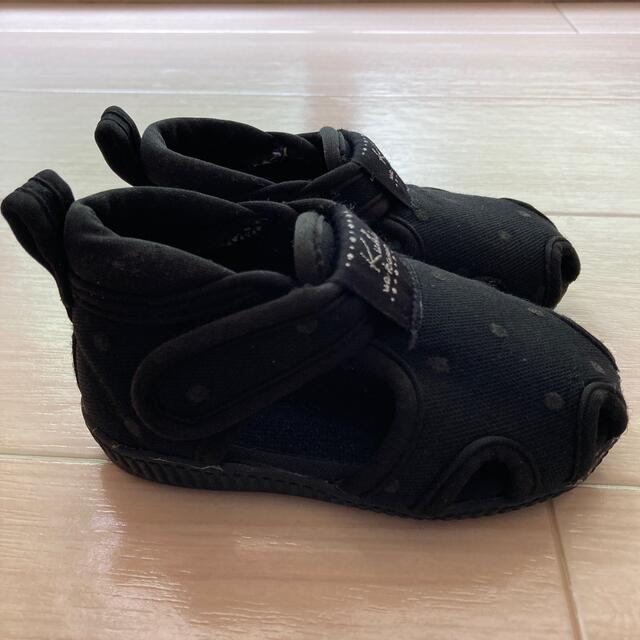 バースデイ   13cm   黒　ブラック　サンダル キッズ/ベビー/マタニティのベビー靴/シューズ(~14cm)(サンダル)の商品写真