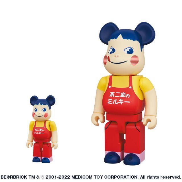 フィギュアBE@RBRICK ホーロー看板 ペコちゃん 100％ ＆ 400％