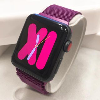 アップルウォッチ(Apple Watch)のApple Watch シリーズ3 アップルウォッチ 38mm グレー(腕時計(デジタル))