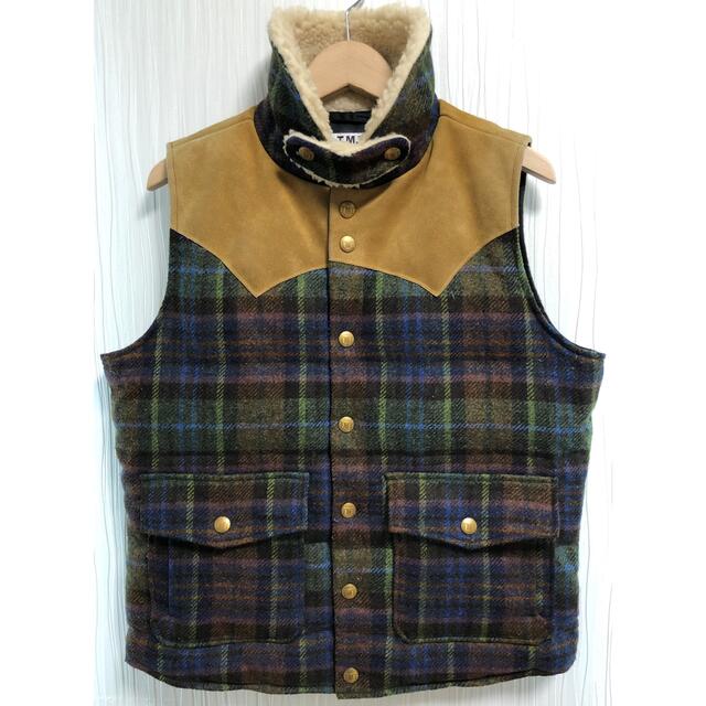 5523 TMT MOON TWEED DOWN VEST ダウンベスト C70