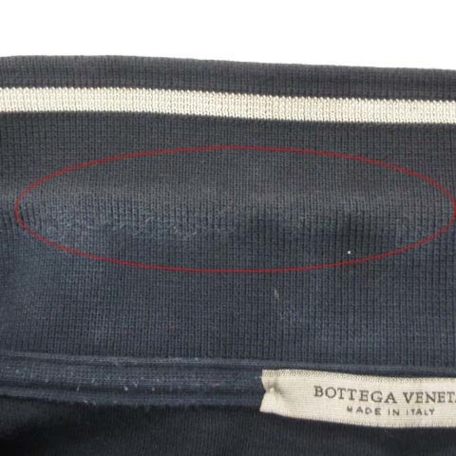 Bottega Veneta(ボッテガヴェネタ)のボッテガヴェネタ ポロシャツ 半袖 ワンポイント コットン 紺 ネイビー 48 メンズのトップス(ポロシャツ)の商品写真