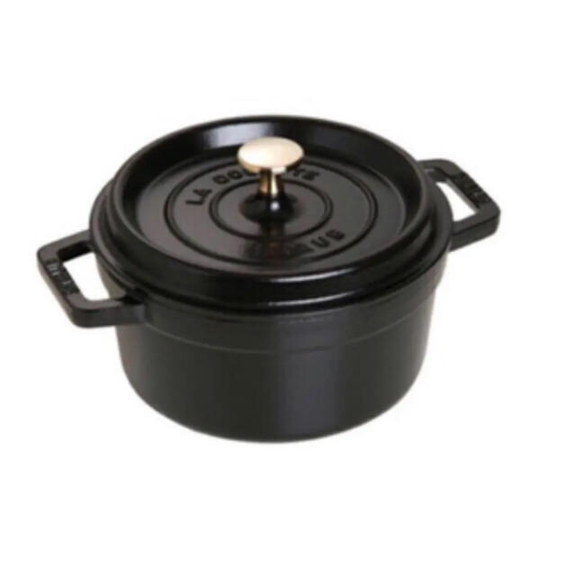 STAUB(ストウブ)の新品　国内正規品　生涯保証　staub ストウブ　ブラック インテリア/住まい/日用品のキッチン/食器(鍋/フライパン)の商品写真