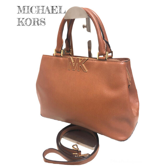 美品☆MICHAEL KORS マイケルコース 2wayショルダー 鞄 キャメル