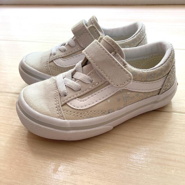 VANS 15cm キッズ スニーカー ベージュ オールドスクール | フリマアプリ ラクマ