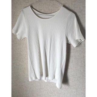 【新品未使用】Tシャツ トップス リブ(Tシャツ(半袖/袖なし))