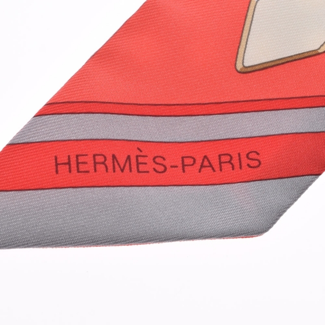スカーフ Hermes - エルメス ツイリー スカーフ 赤/グレー系の通販 by 銀蔵ラクマ店｜エルメスならラクマ はラクマ