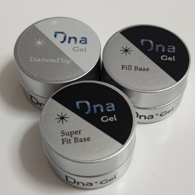 Dna Gelフィルベース、スーパーフィットベース、ダイヤモンドトップ コスメ/美容のネイル(ネイルトップコート/ベースコート)の商品写真