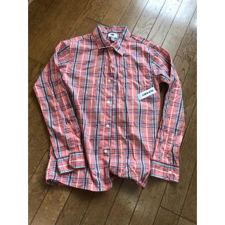 オールドネイビー(Old Navy)の新品　OLDNAVY   チェック　シャツ　14-16  150  ピンク(ブラウス)