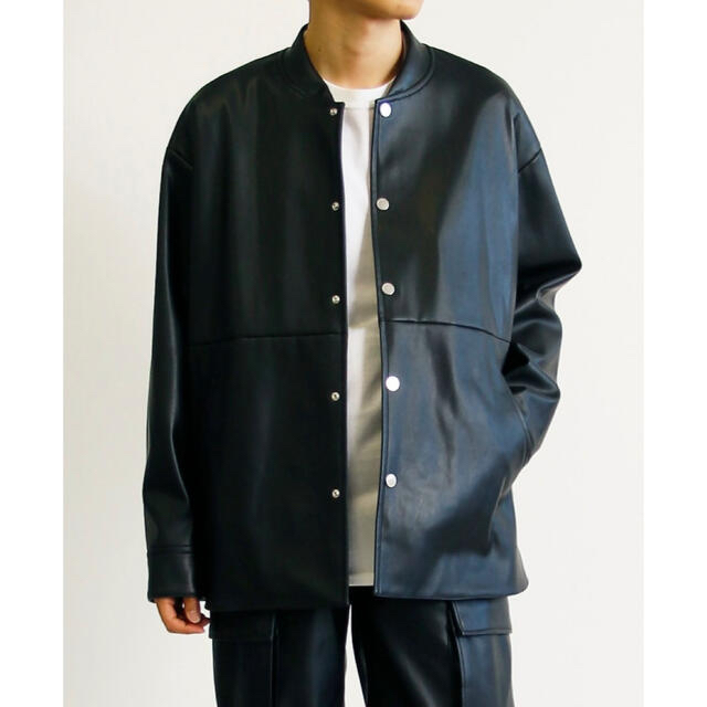 メンズ新品　KIIT  / SYNTHETIC LEATHER STADIUM JKT