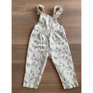 ザラキッズ(ZARA KIDS)のもちマールさん専用 ZARA KIDS 花柄サロペット　86cm(ロンパース)