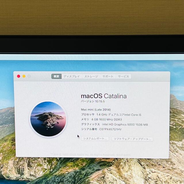 Apple(アップル)のMacMini 2014/Corei5/4GB/500GB/Office2021 スマホ/家電/カメラのPC/タブレット(デスクトップ型PC)の商品写真