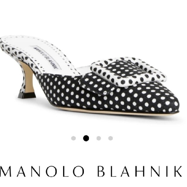 MANOLO BLAHNIK マノロブラニク ハラコ ドット 未使用品