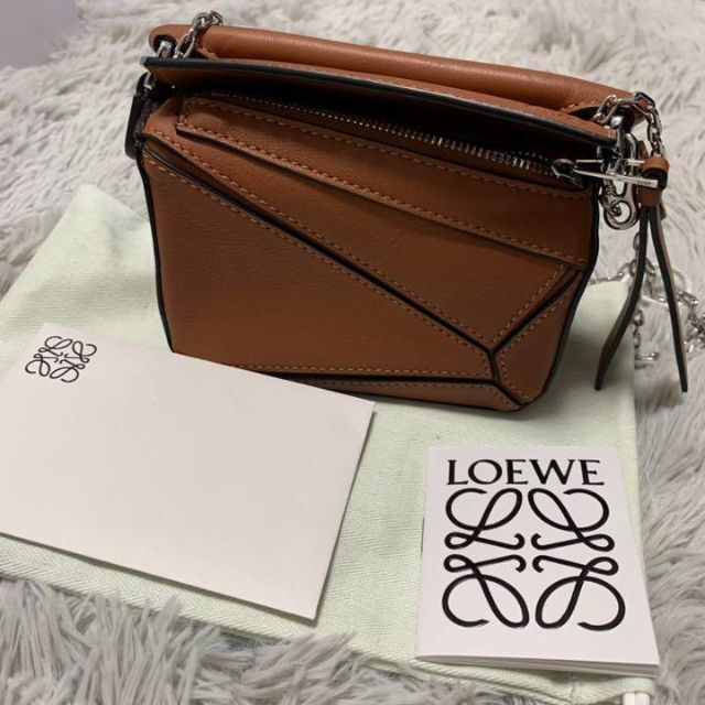 Loewe Tan Nano Puzzle Bag - NOBLEMARS