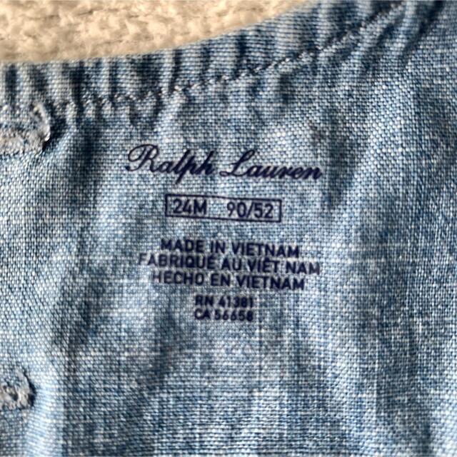 POLO RALPH LAUREN(ポロラルフローレン)のラルフローレン ワンピース チュニック トップス キッズ/ベビー/マタニティのキッズ服女の子用(90cm~)(Tシャツ/カットソー)の商品写真