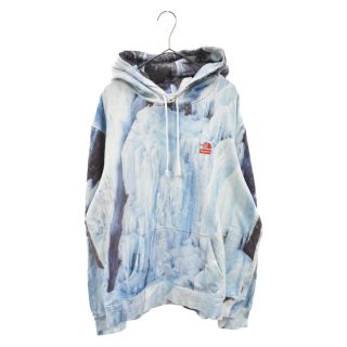 SUPREME シュプリーム 21SS Ice Climb Hooded Sweatshirt アイスクライムプルオーバーフーディスウェットパーカー ブルー NT12100I