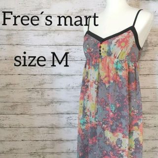 フリーズマート(FREE'S MART)のfreesia by FREE´S MART 総柄 キャミワンピース Mサイズ(ロングワンピース/マキシワンピース)