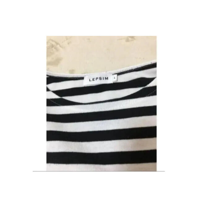 LEPSIM(レプシィム)のボーダー　Tシャツ レディースのトップス(Tシャツ(半袖/袖なし))の商品写真