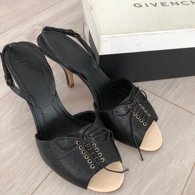 GIVENCHY(ジバンシィ)のジバンシー37.5サンダル　ロンハーマン　ドルチェ　グッチ　シャネル　リボン レディースの靴/シューズ(サンダル)の商品写真