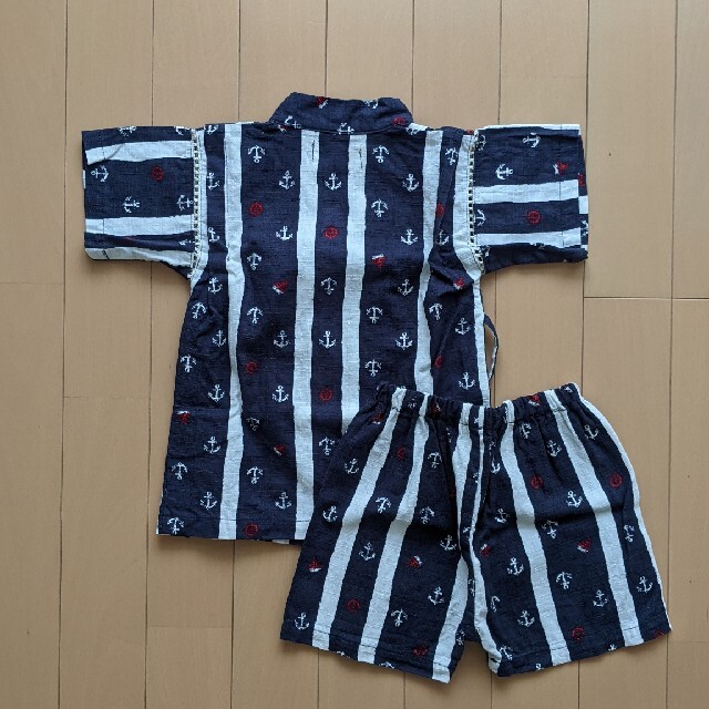 【美品】甚平　90サイズ キッズ/ベビー/マタニティのキッズ服男の子用(90cm~)(甚平/浴衣)の商品写真