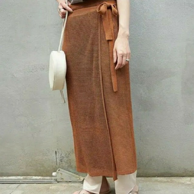 CIAOPANIC TYPY(チャオパニックティピー)のciaopanic typy定価5390円 透かし編み巻きスカート レディースのスカート(ロングスカート)の商品写真