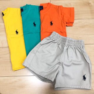 ポロラルフローレン(POLO RALPH LAUREN)のPolo by Ralph Lauren キッズTシャツ3枚&ハーフパンツセット(Ｔシャツ)