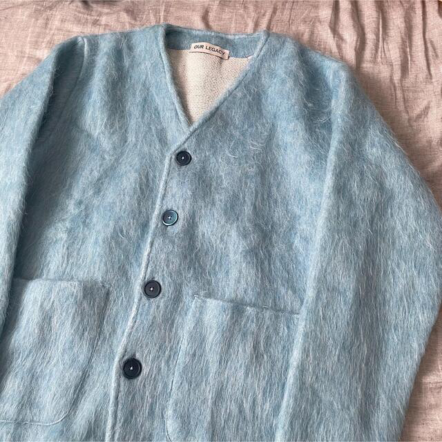 【OUR LEGACY】 CARDIGAN　BABY BLUE MOHAIR