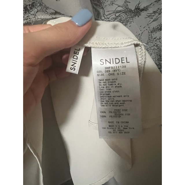 メーカー 一覧 SNIDEL - トワルドジュイ柄ブラウス【公式 【売切り希望】snidel シャツ/ブラウス(長袖/七分)