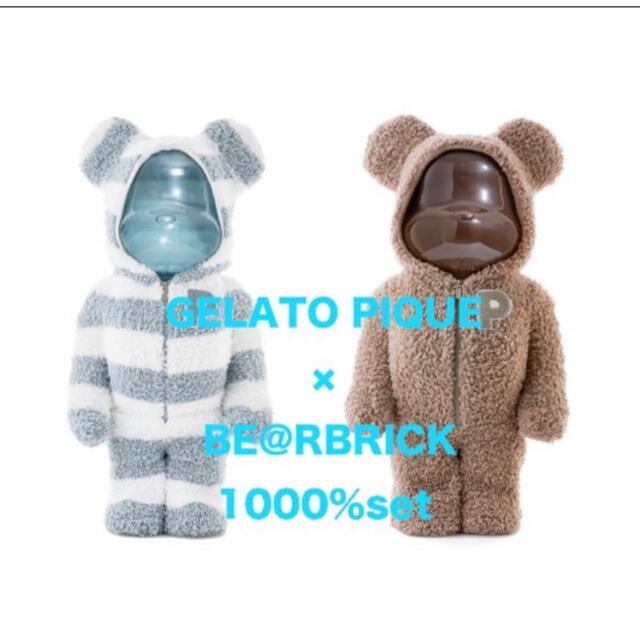 最安値で GELATO - BE@RBRICK PIQUE 2個セット 1000% BE@RBRICK