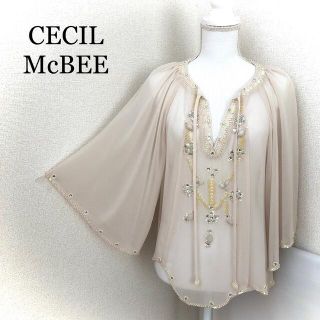 セシルマクビー(CECIL McBEE)のセシルマクビー　チュニック　スパンコールビーズ(チュニック)