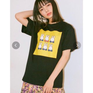 メリージェニー(merry jenny)の【新品】merry jenny ミッフィー スクエアTシャツ(Tシャツ(半袖/袖なし))