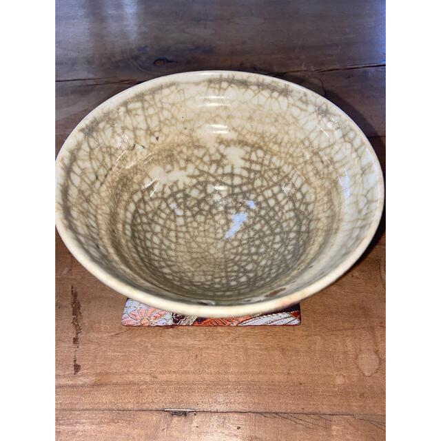 萩焼 蓮光山 3代目 徹千代作 【萩大米釉茶碗】 萩焼 蓮光山 3代目 徹千代作 【萩大米釉茶碗】
