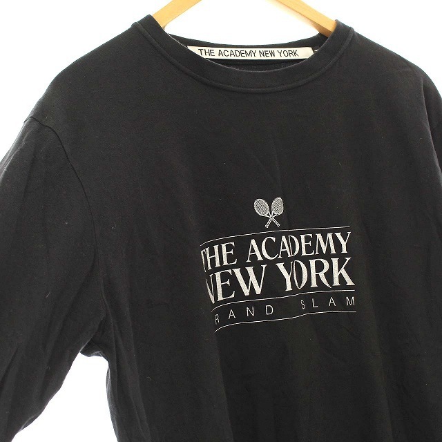 FRAMeWORK(フレームワーク)のフレームワーク THE ACADEMY NEW YORK ロンT 長袖 M 黒 メンズのトップス(Tシャツ/カットソー(七分/長袖))の商品写真