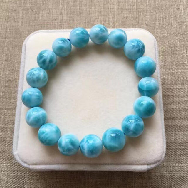 人気沸騰】 ⭐︎【天然】ラリマー ブレスレット 12.3mm ブレスレット+