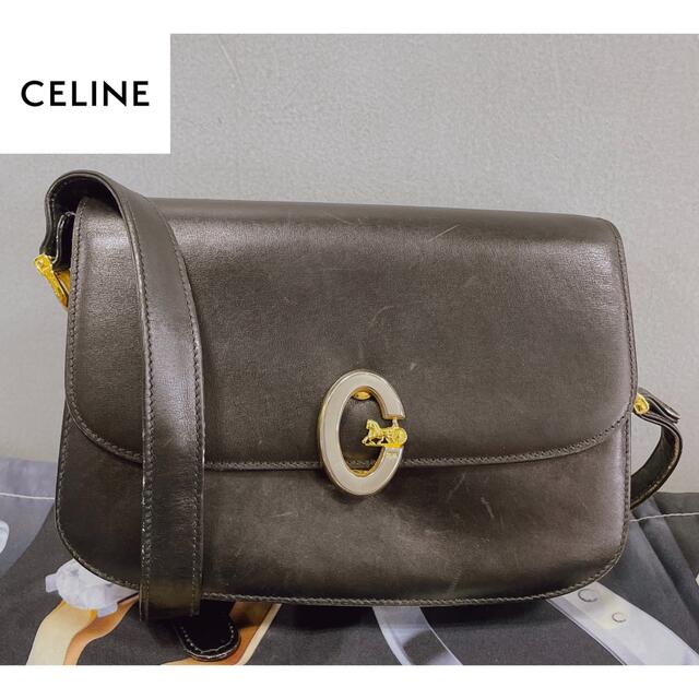 セリーヌ CELINE Cロゴ 馬車 ショルダーバッグ