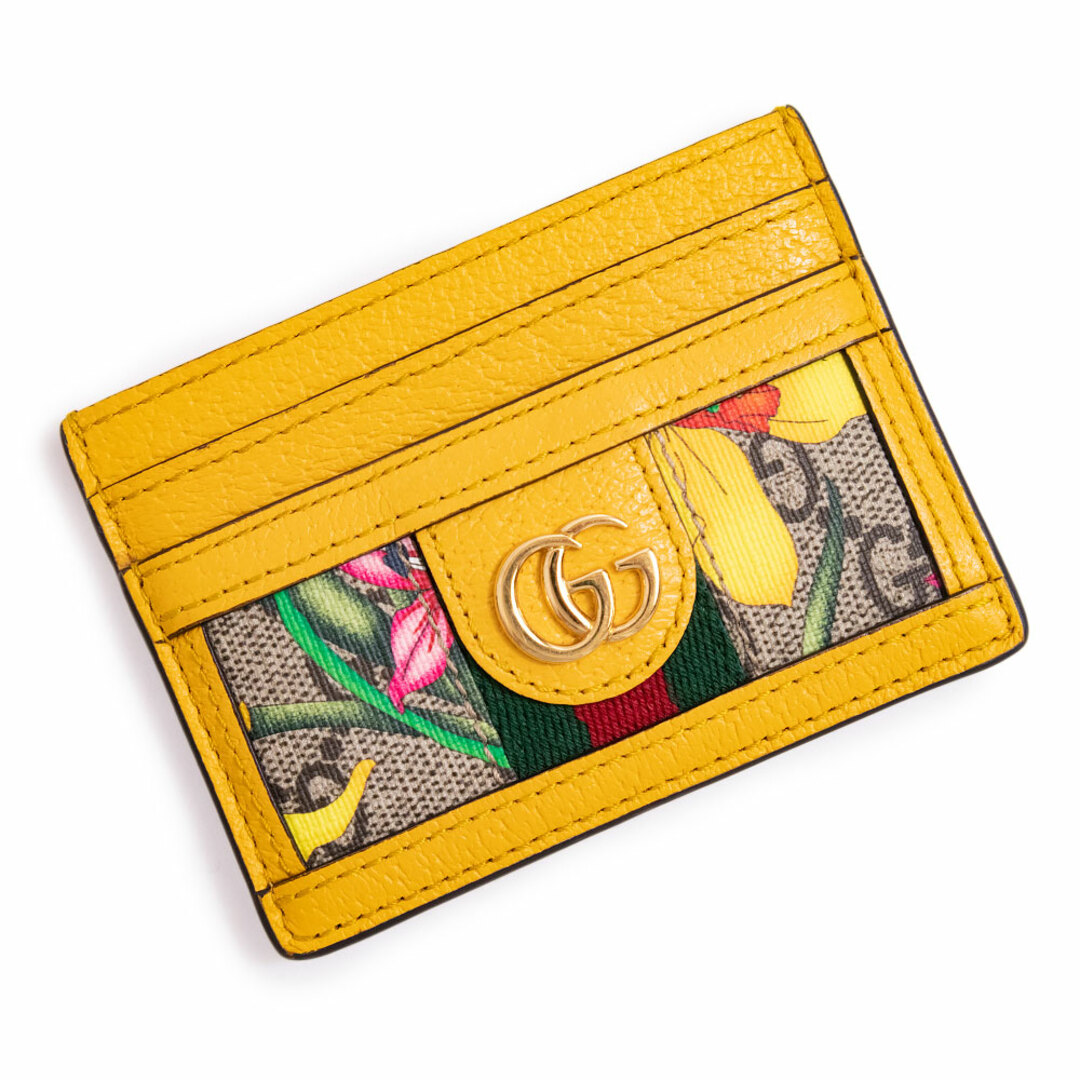 Gucci - グッチ レザー オフィディア GGフローラ カードケース（未使用