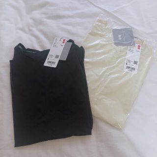 ユニクロ(UNIQLO)のマメクロ　シアークルーネックTシャツ2枚セット(Tシャツ(長袖/七分))