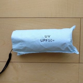 折り畳み傘 晴雨兼用 UVカット UPF50+ 小型軽量 撥水加工 ライトブルー(傘)