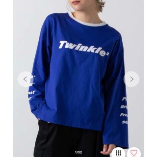 ウィゴー(WEGO)のWEGO Girls2コラボ　オーバーサイズロンT ブルー　M(Tシャツ(長袖/七分))