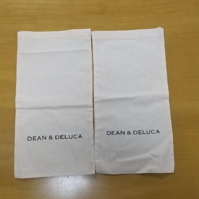 DEAN & DELUCA(ディーンアンドデルーカ)のディーンアンドデルーカ コットンのラッピング袋  ２枚 レディースのバッグ(ショップ袋)の商品写真